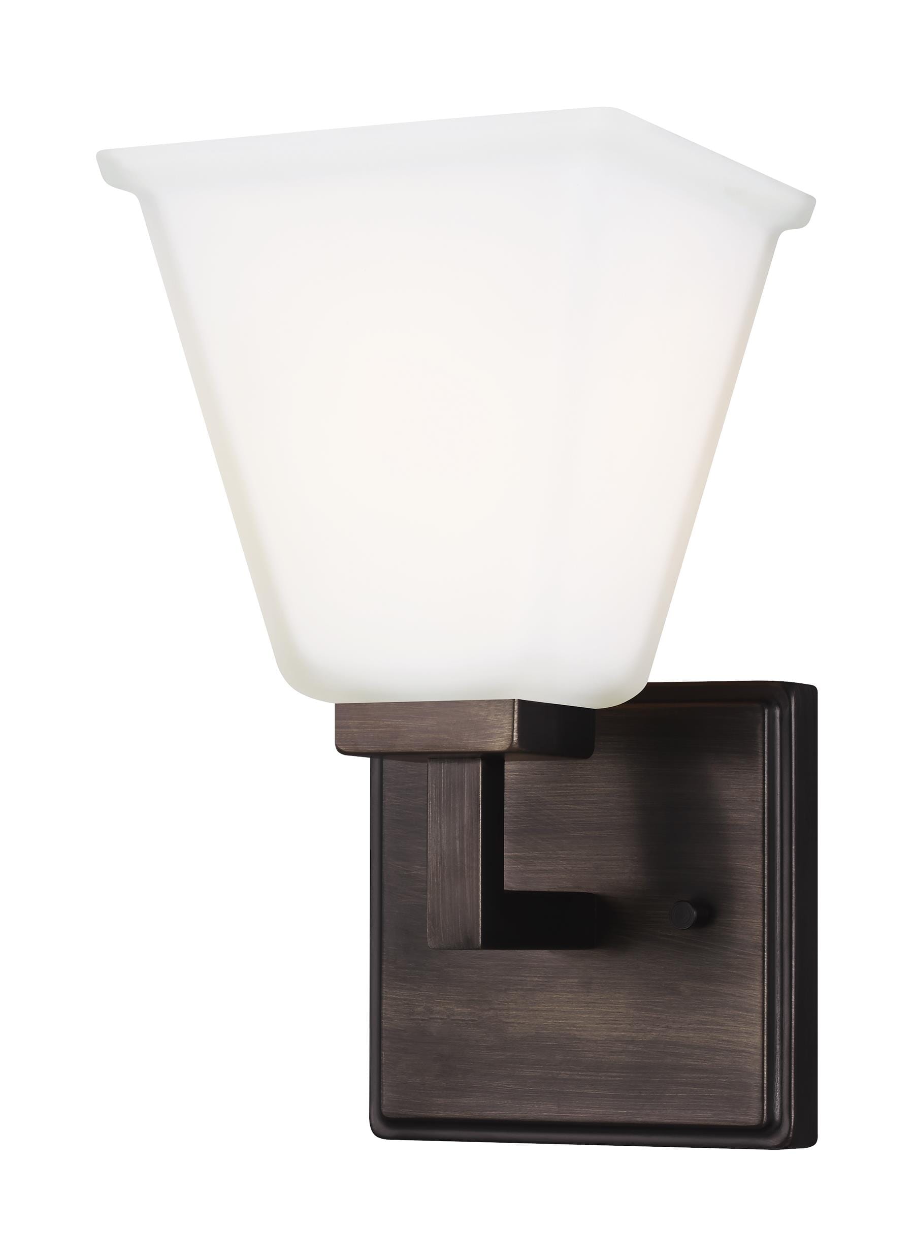 Sea Gull Ellis Harper Bathroom Wall Sconce in Brushed Oil Rubbed Bronze