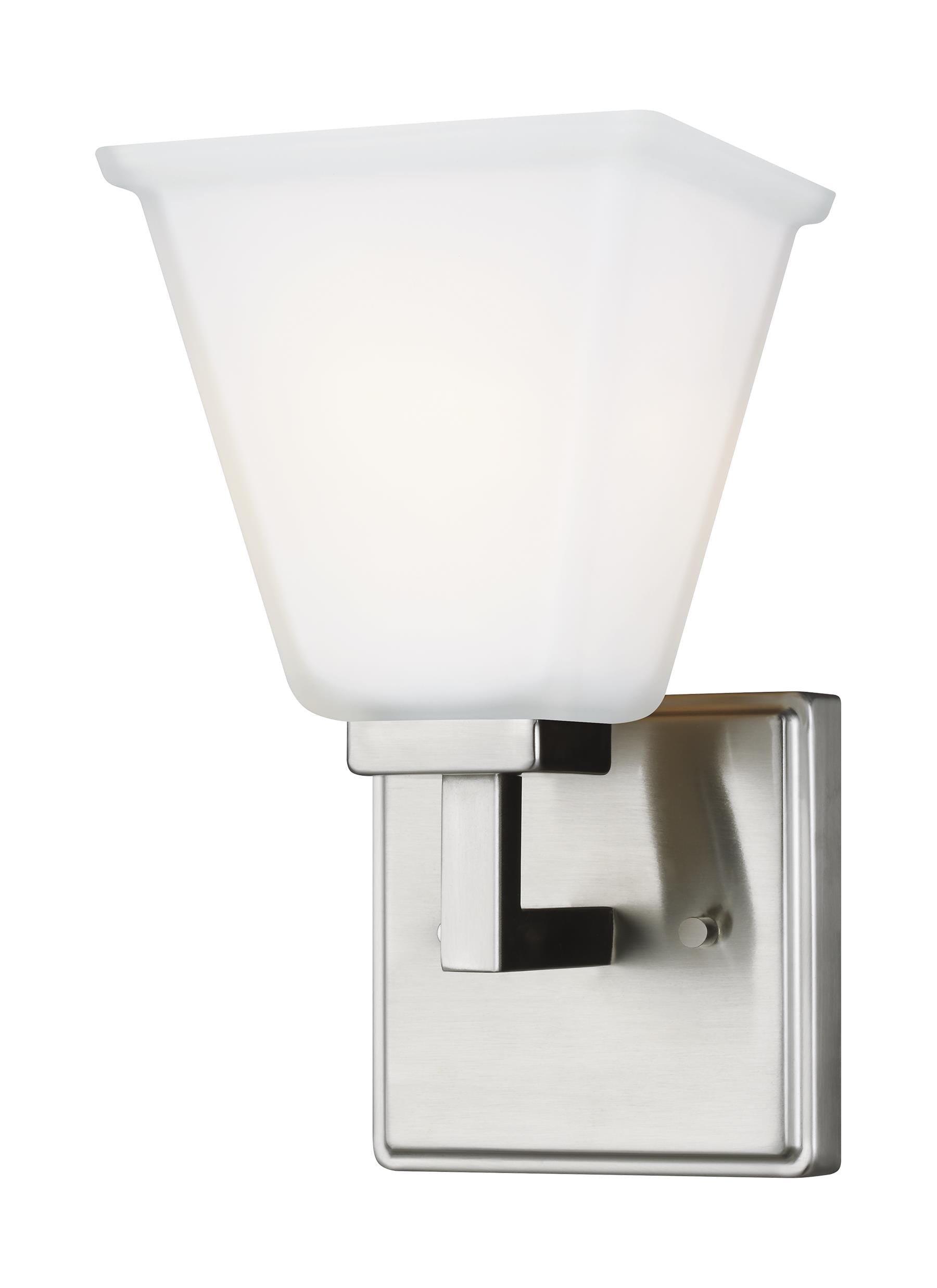 Sea Gull Ellis Harper Bathroom Wall Sconce in Brushed Nickel