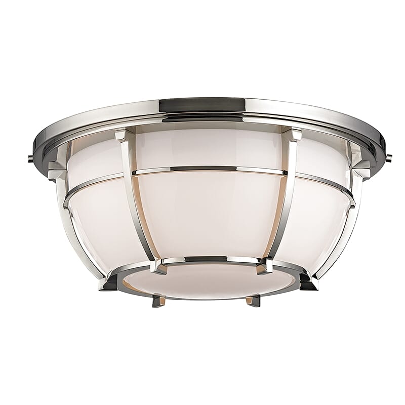 Hudson Valley Conrad 3-Light Ceiling Light in Polished Nickel