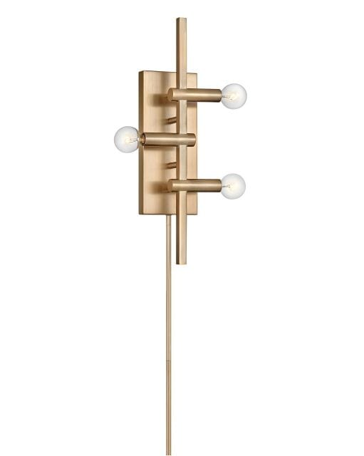 Hinkley Kinzie 3-Light 18" Wall Sconce in Modern Brass