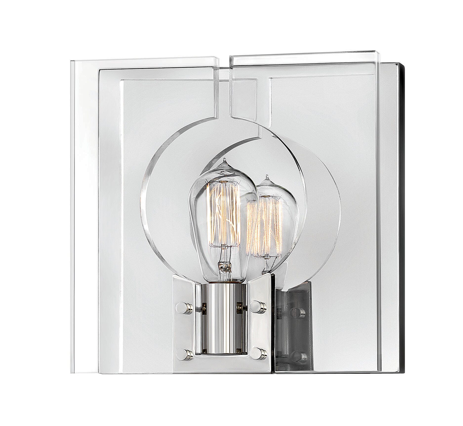 Hinkley Ludlow by Lisa McDennon 1-Light Wall Sconce in Polished Nickel