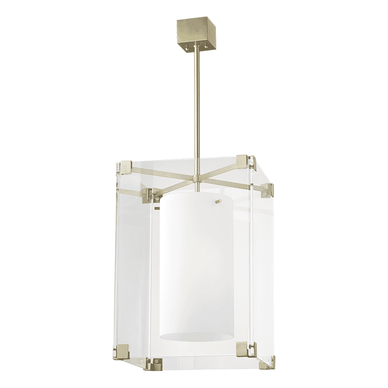 Hudson Valley Achilles 3-Light 29" Pendant Light in Aged Brass