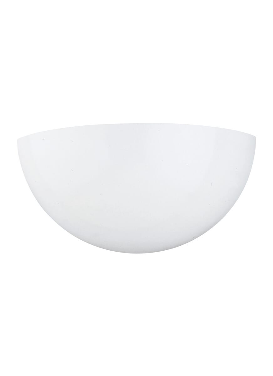 Sea Gull Decorative Wall Sconce 7" Wall Sconce in White