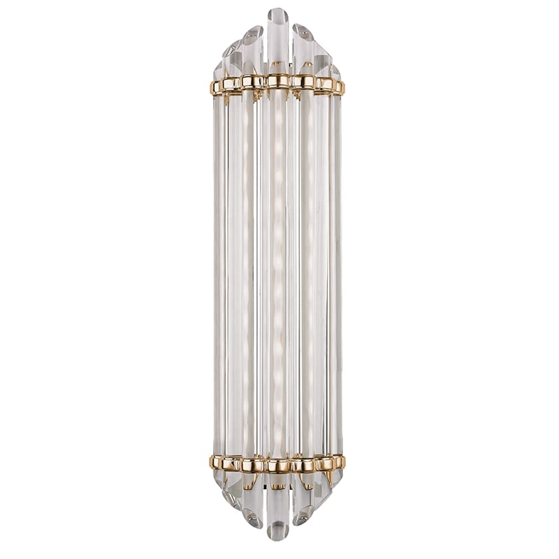 Hudson Valley Albion 7" Bathroom Vanity Light in Aged Brass