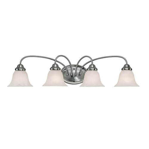 Millennium Lighting 400 Series 4-Light Bathroom Vanity Light in Satin Nickel