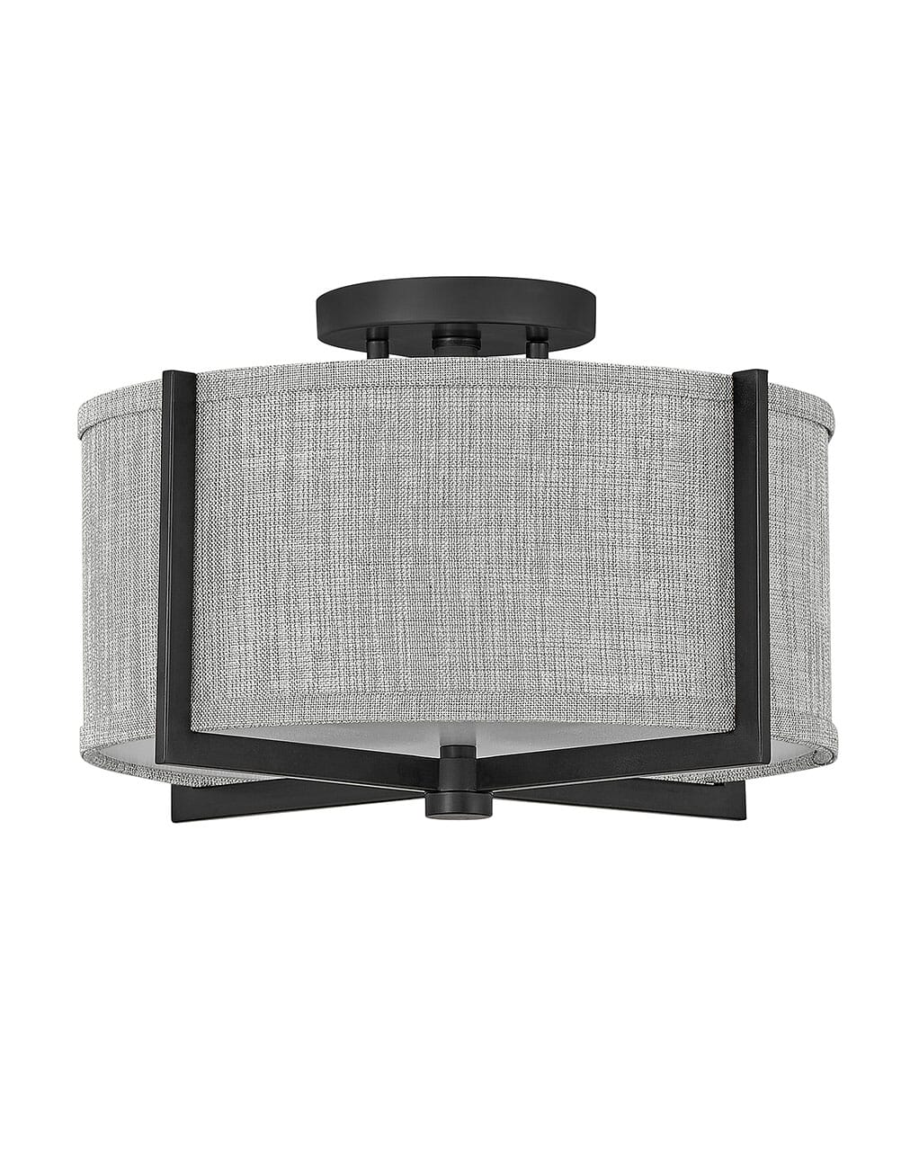 Hinkley Axis 2-Light Ceiling Light in Black