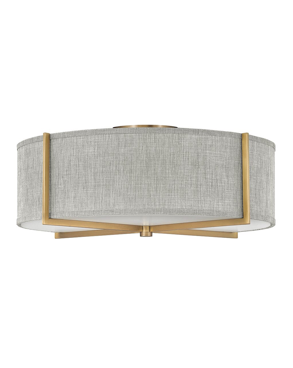 Hinkley Axis 4-Light Ceiling Light in Heritage Brass