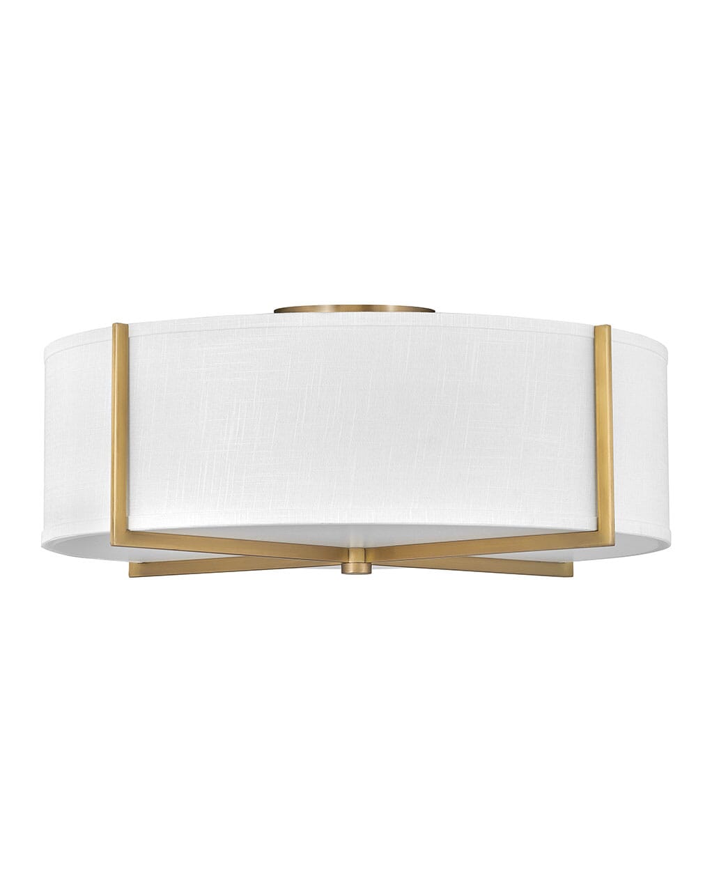 Hinkley Axis 4-Light Ceiling Light in Heritage Brass