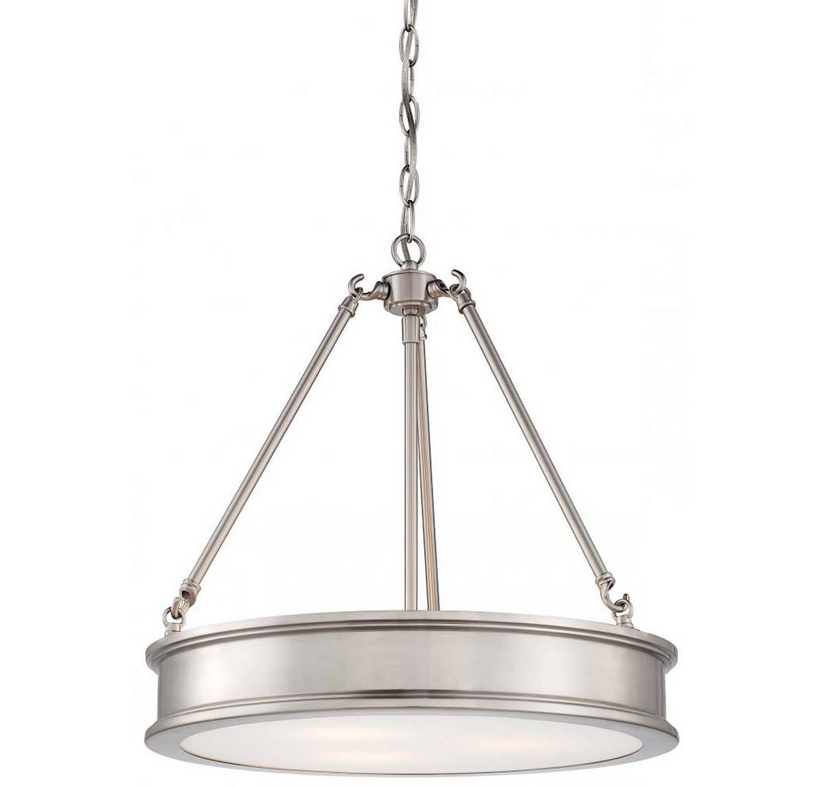 Minka Lavery Harbour Point 3-Light Pendant Light in Brushed Nickel