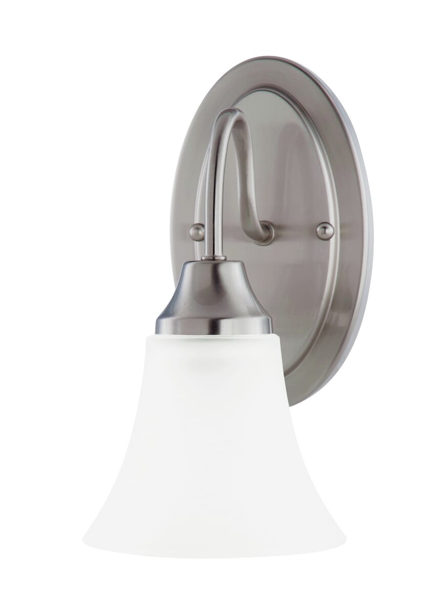 Sea Gull Holman 5" Bathroom Vanity Light in Brushed Nickel