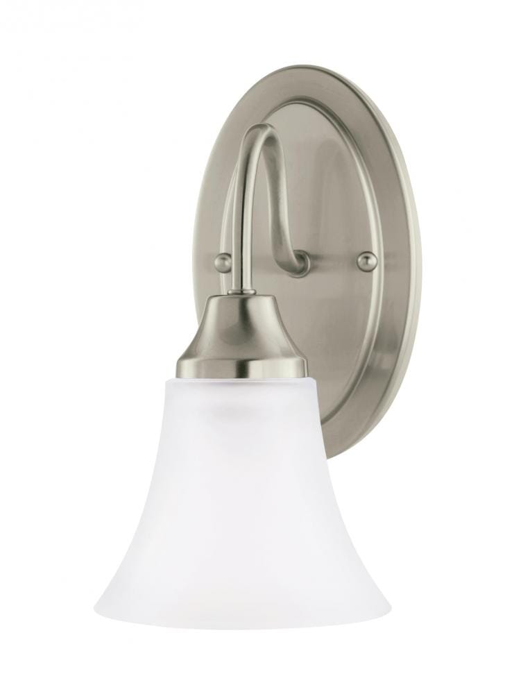 Sea Gull Holman 10" Wall Sconce in Brushed Nickel