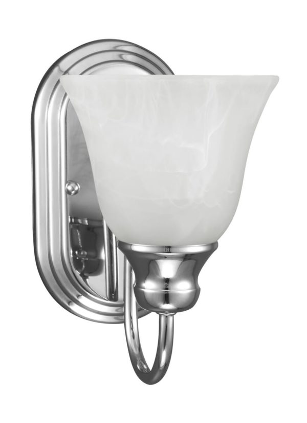 Sea Gull Windgate 9" Wall Sconce in Chrome