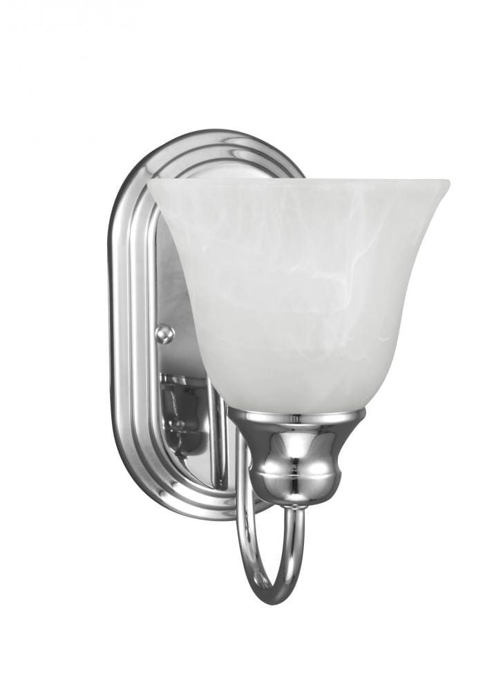 Sea Gull Windgate 9" Wall Sconce in Chrome