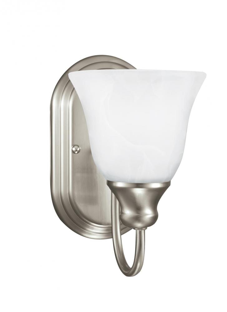 Sea Gull Windgate 9" Wall Sconce in Brushed Nickel