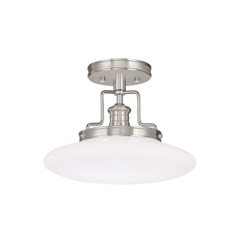 Hudson Valley Beacon Ceiling Light in Satin Nickel