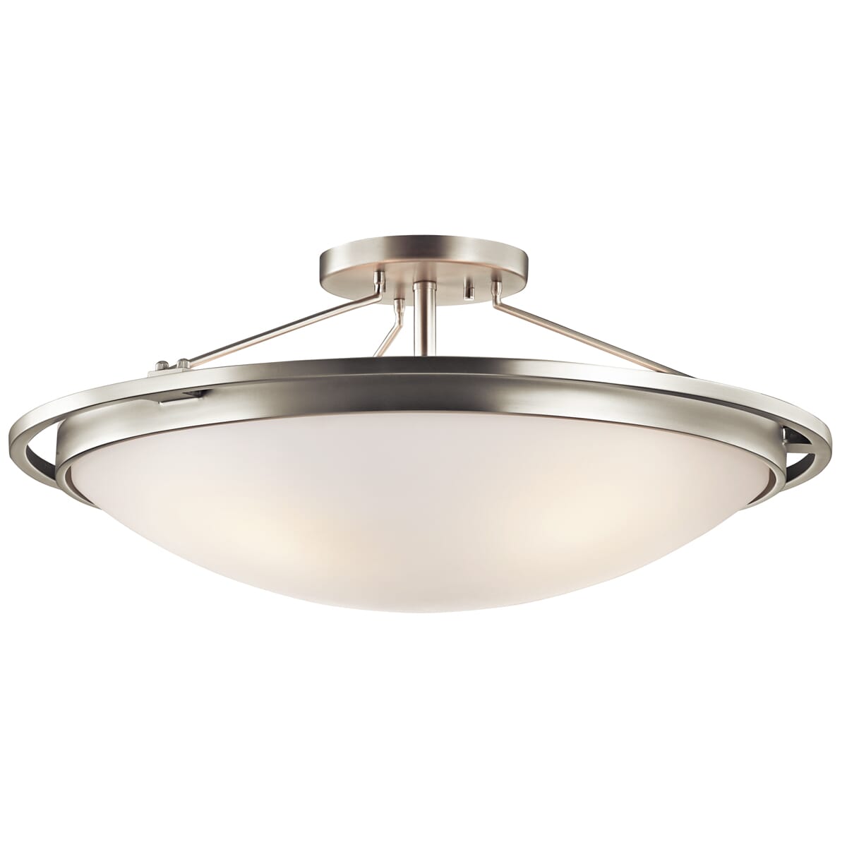 Kichler 4-Light Semi-Flush in Brushed Nickel Finish