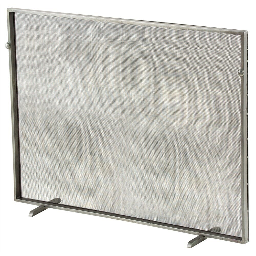 Arteriors Gita 40" Screen in Antique Zinc/Iron Mesh