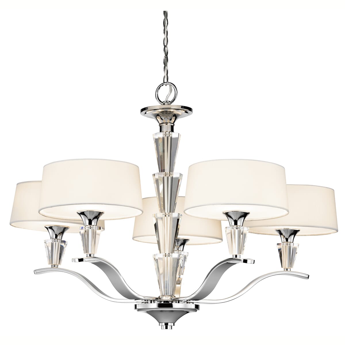 Kichler Crystal Persuasion 5-Light Chandelier in Chrome