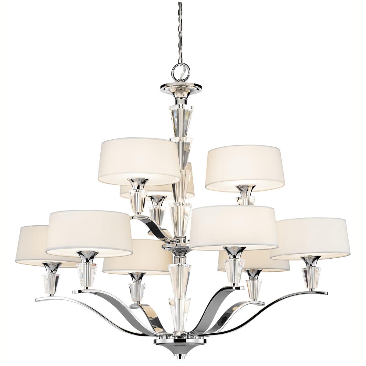 Kichler Crystal Persuasion 9-Light Chandelier in Chrome