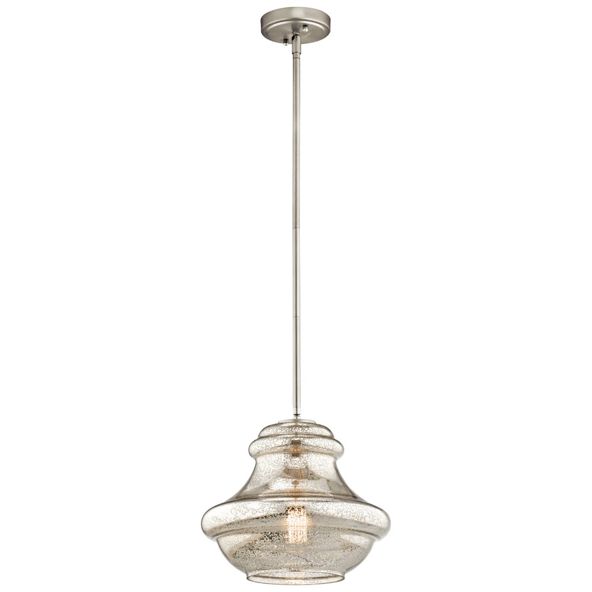 Kichler Everly 1-Light 12" Pendant in Brushed Nickel