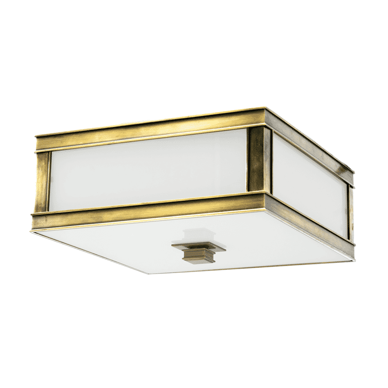 Hudson Valley Preston 10" Ceiling Light in Aged Brass