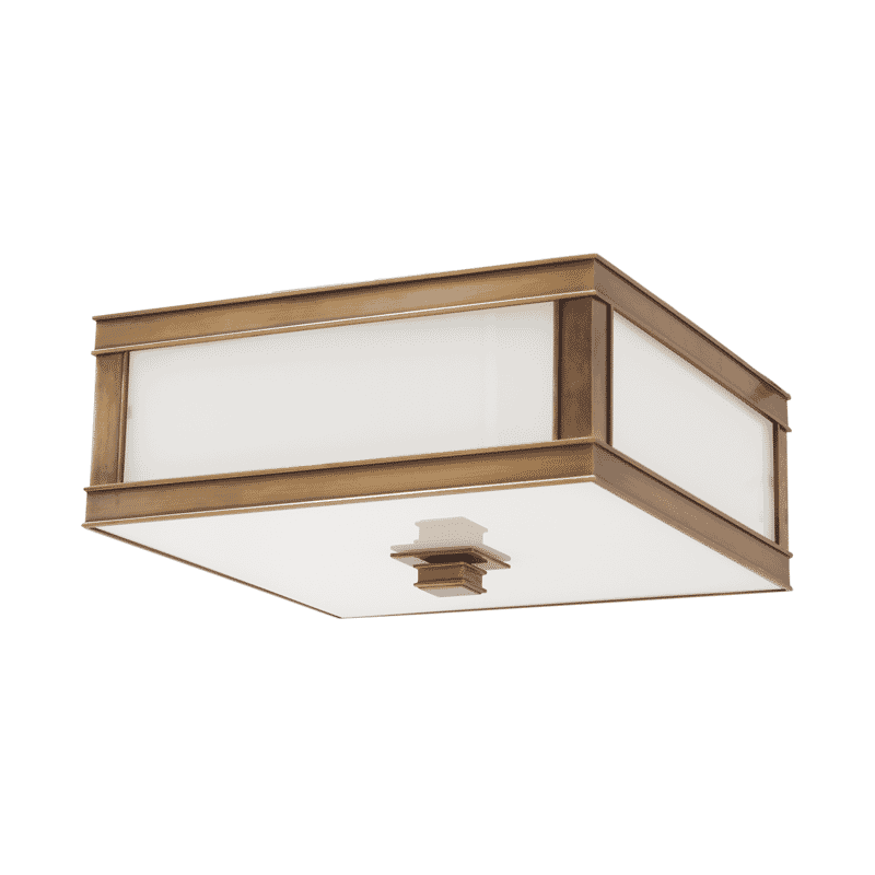 Hudson Valley Preston 2-Light 13" Ceiling Light in Aged Brass