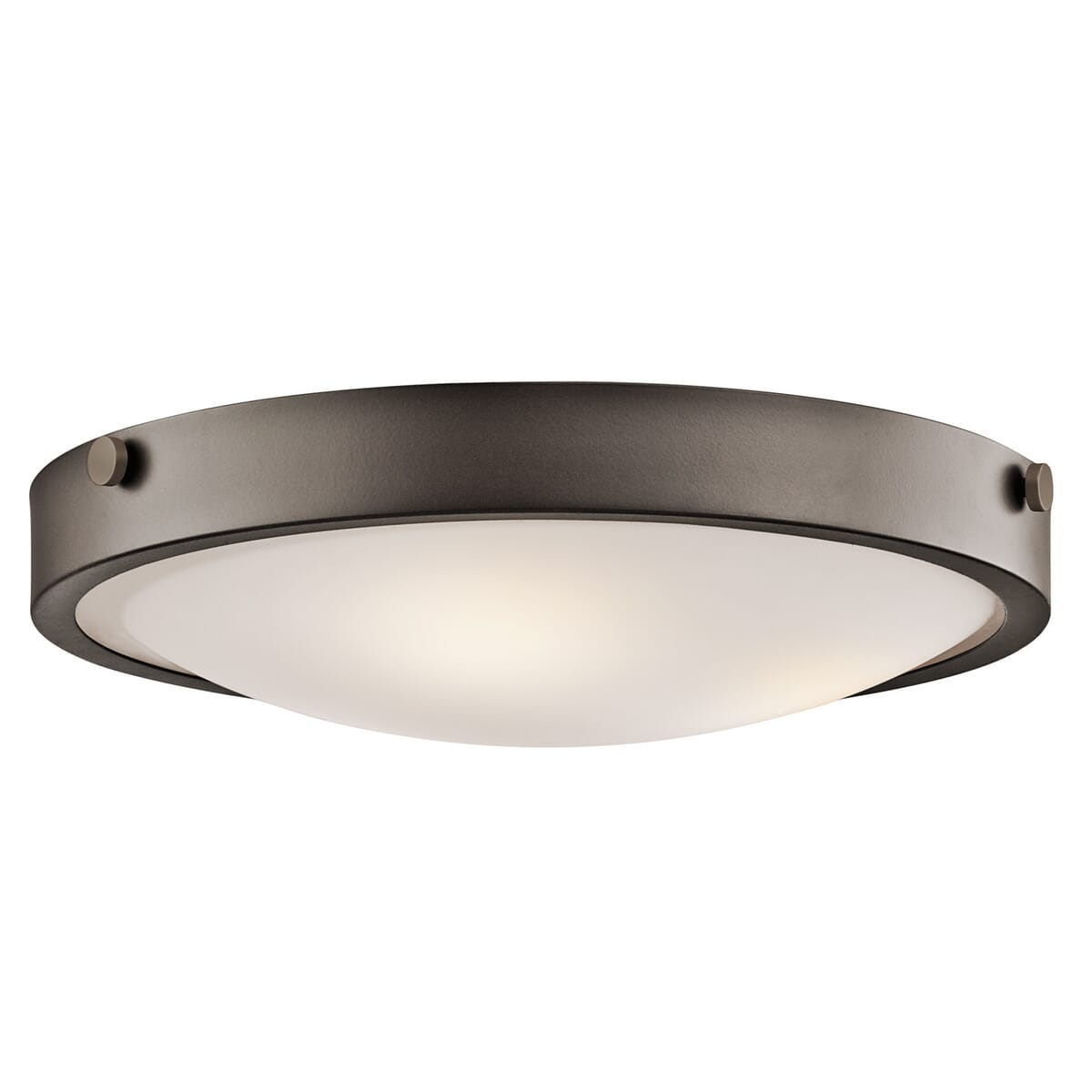 Kichler Lytham 3-Light Flush Mount in Olde Bronze