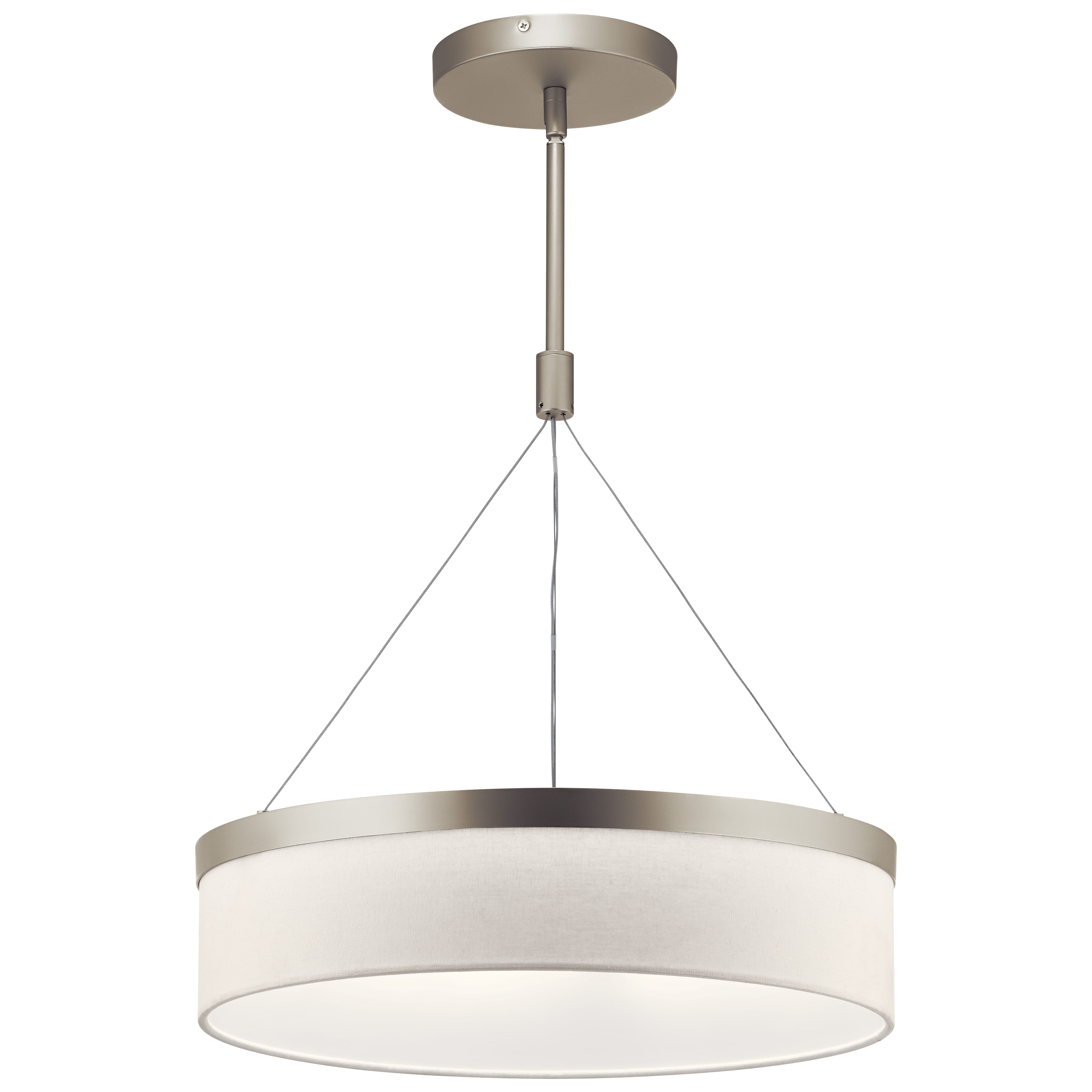 Kichler Mercel 1-Light LED Pendant in Satin Nickel