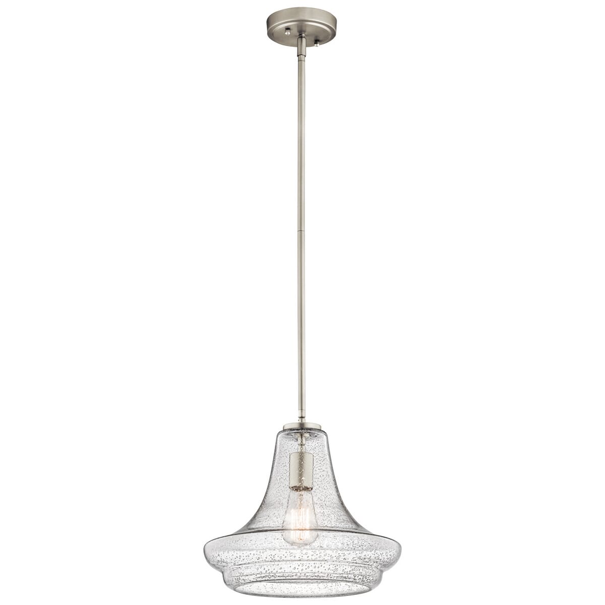 Kichler Everly 1-Light 12.5" Pendant in Brushed Nickel