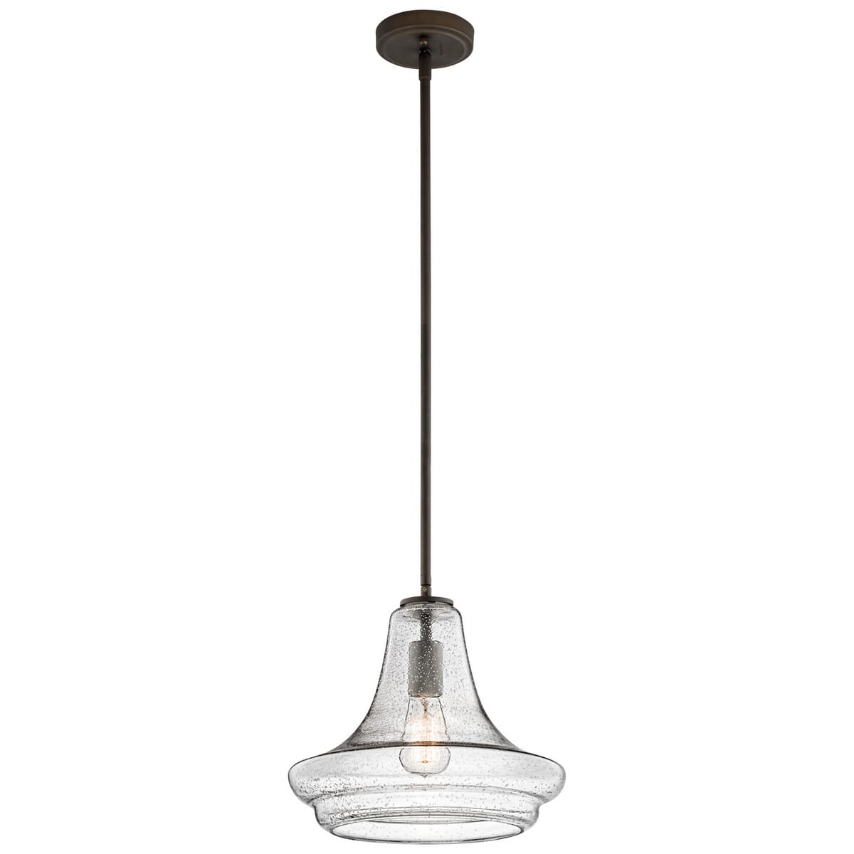 Kichler Everly 1-Light 12.5" Pendant in Olde Bronze
