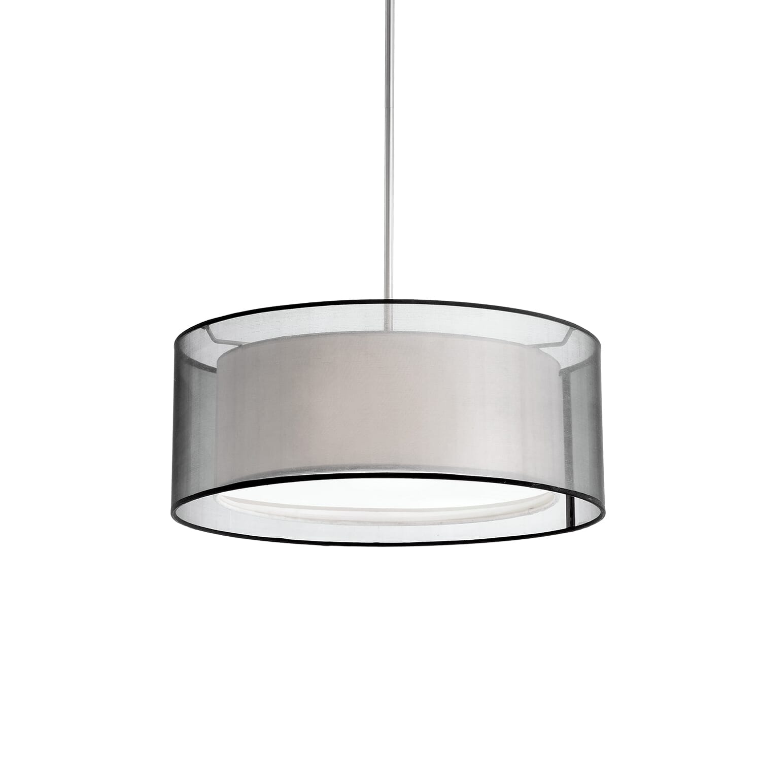 Kuzco Circon 2-Light Pendant Light in Nickel