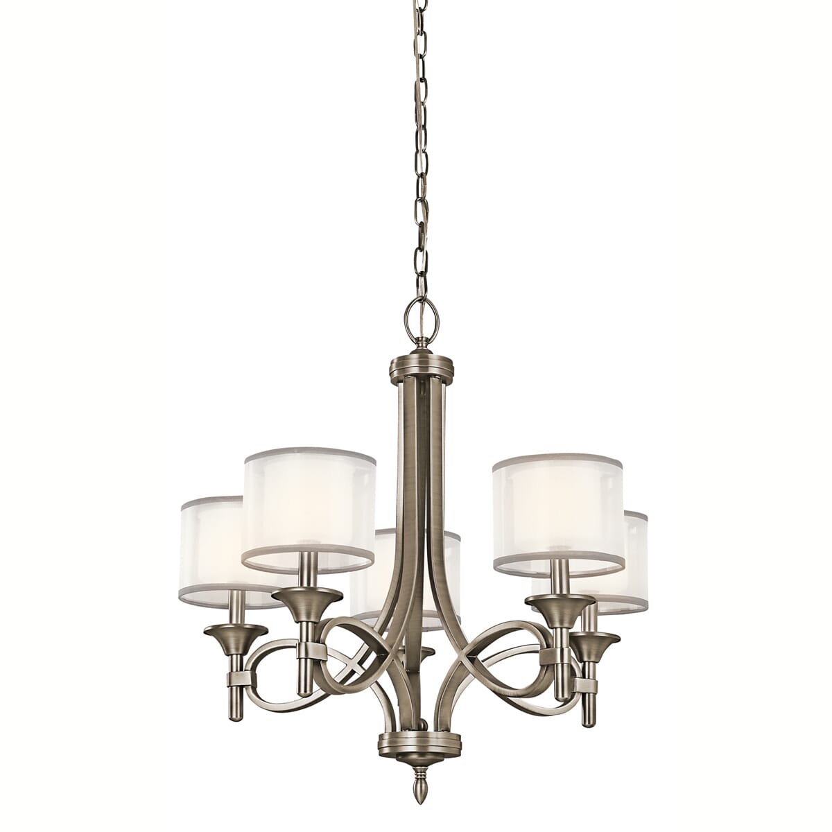 Kichler Lacey 5-Light Chandelier in Antique Pewter