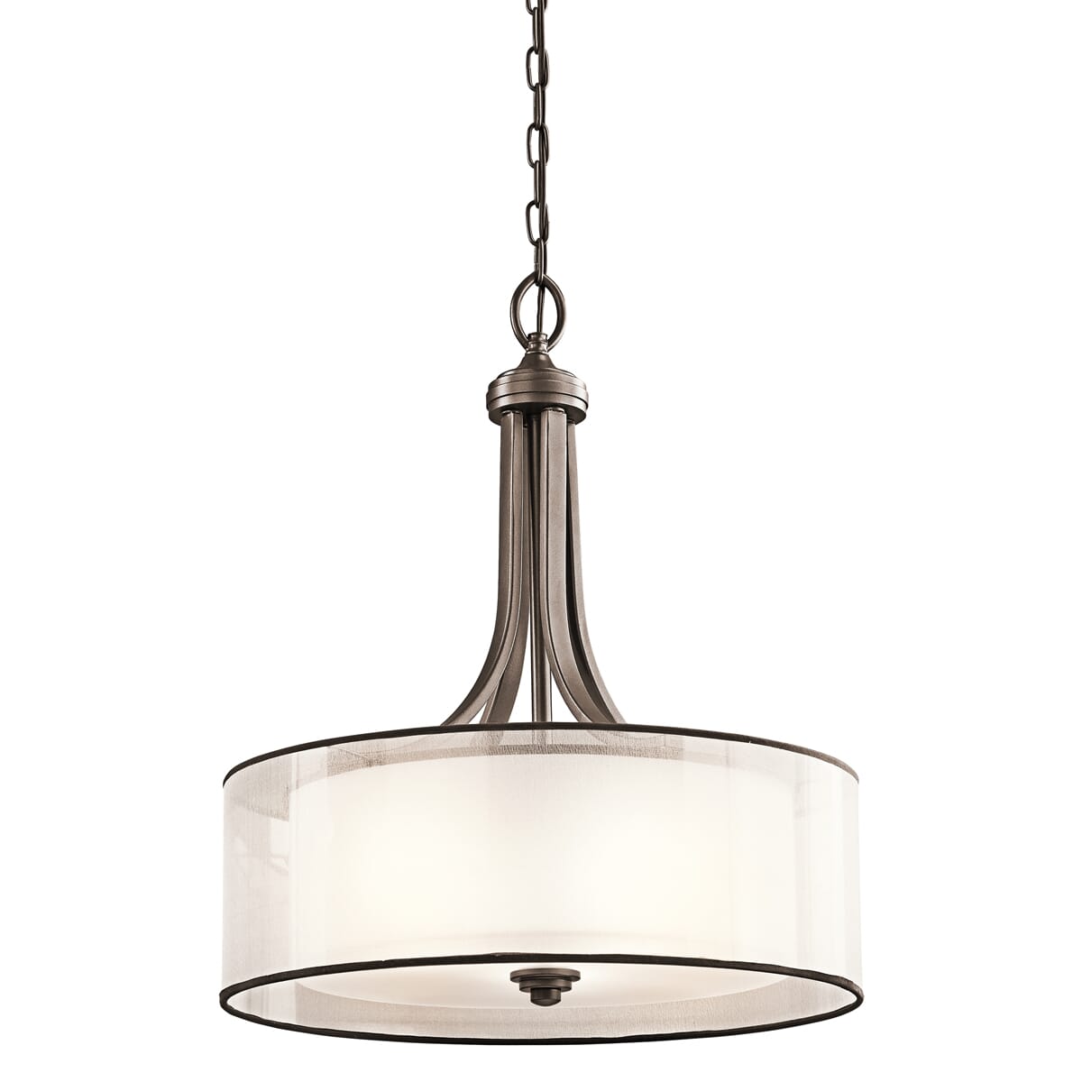 Kichler Lacey 4-Light Inverted Pendant in Mission Bronze