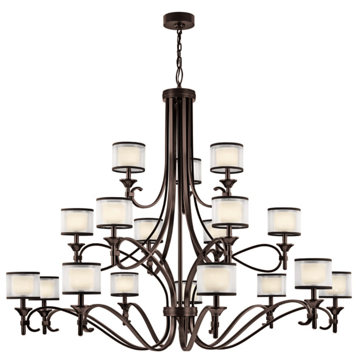 Kichler Lacey 18-Light Chandelier Multi-Tier in Mission Bronze