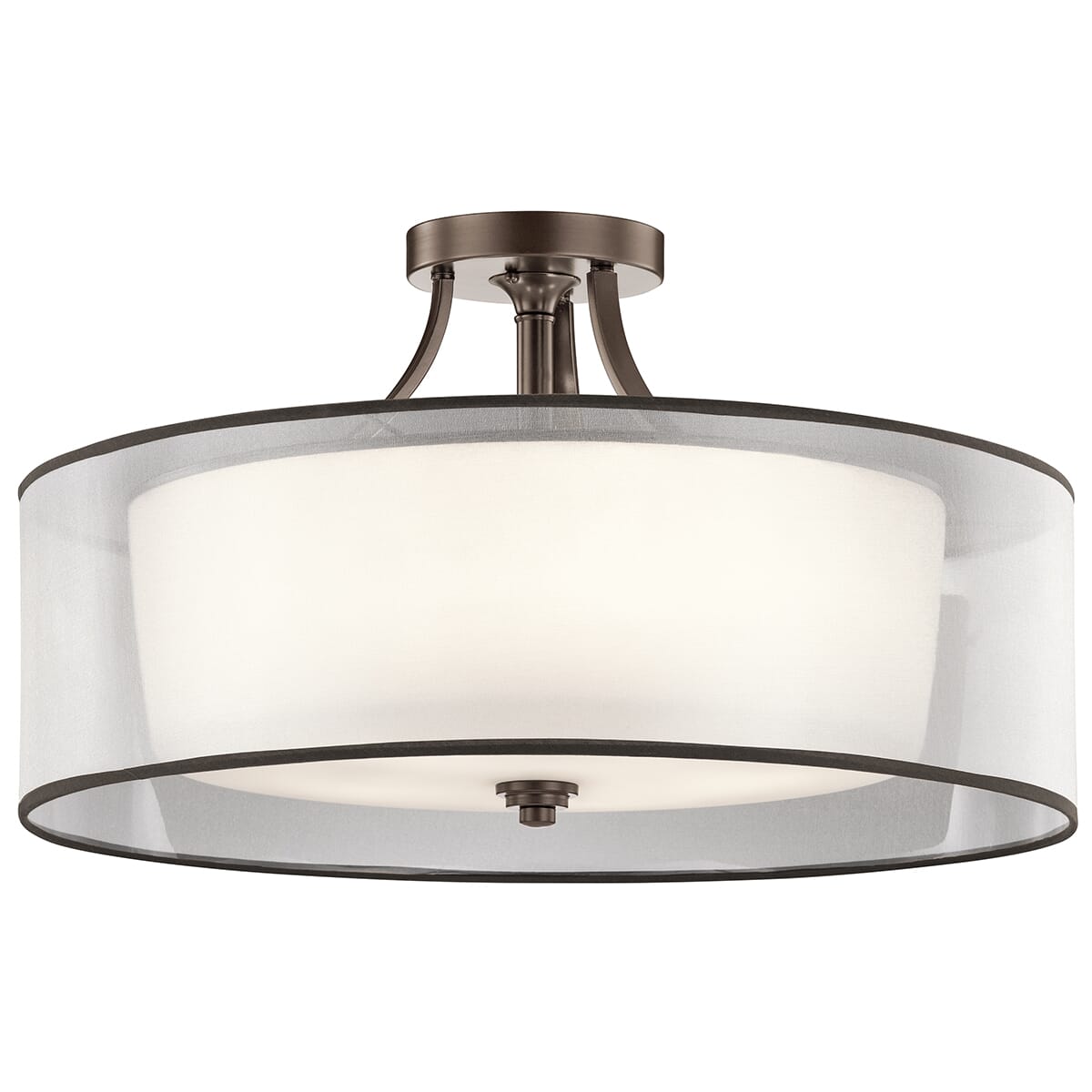 Kichler Lacey 5-Light Semi-Flush Ceiling Light in Mission Bronze