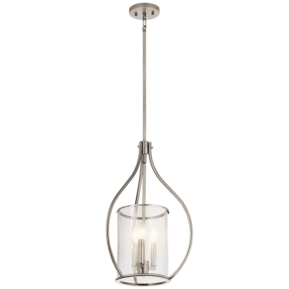 Kichler Fiona 22.5" 3-Light Foyer Pendant in Classic Pewter