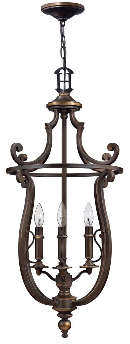 Hinkley Plymouth 4-Light Single Tier Foyer Light in Olde Bronze