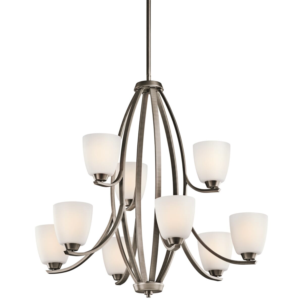 Kichler Granby 9-Light Chandelier in Brushed Pewter