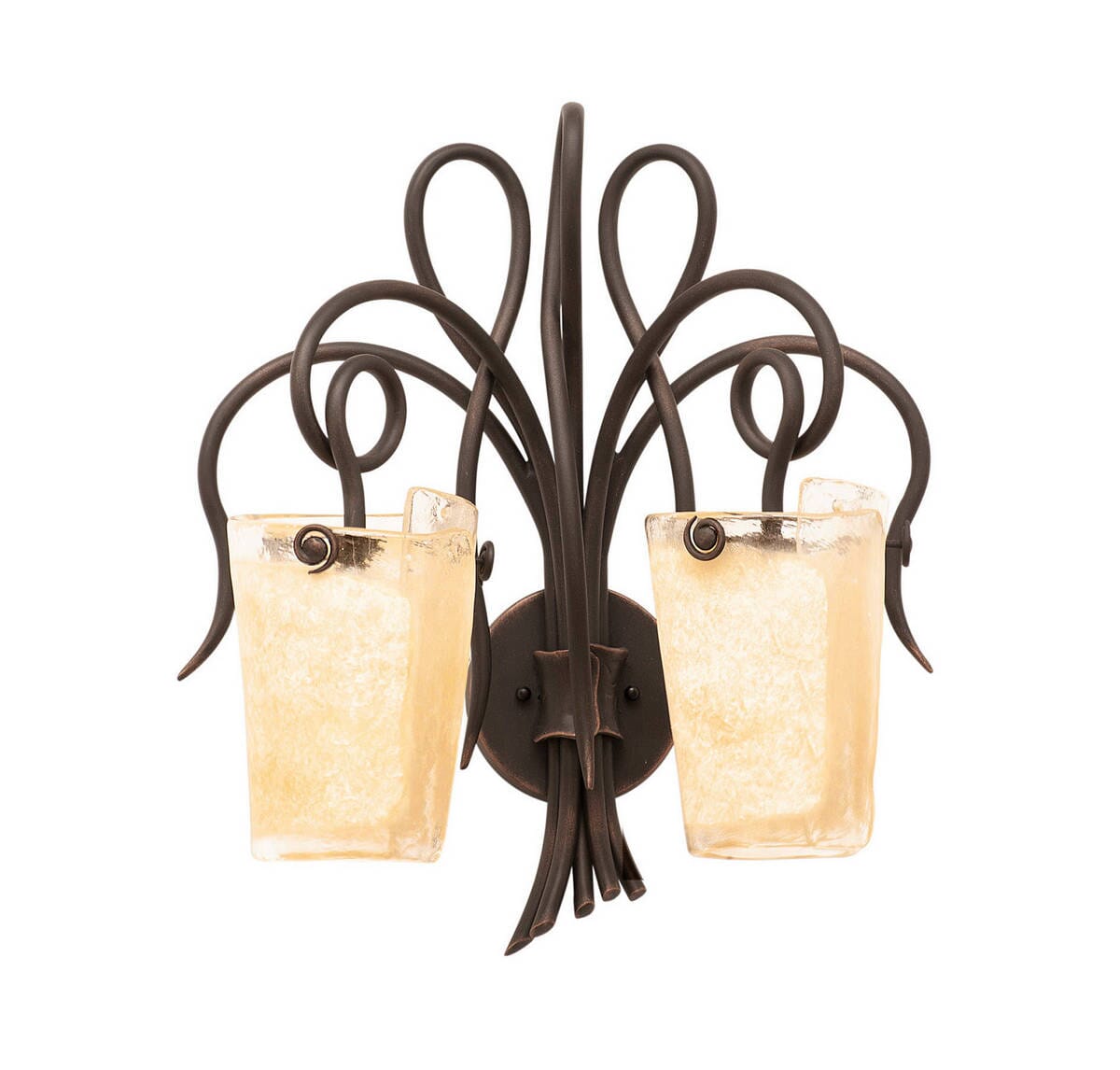 Kalco Tribecca 2-Light Wall Sconce in Antique Copper