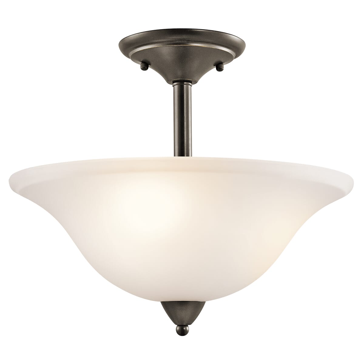 Kichler Nicholson 3-Light Semi-Flush in Olde Bronze