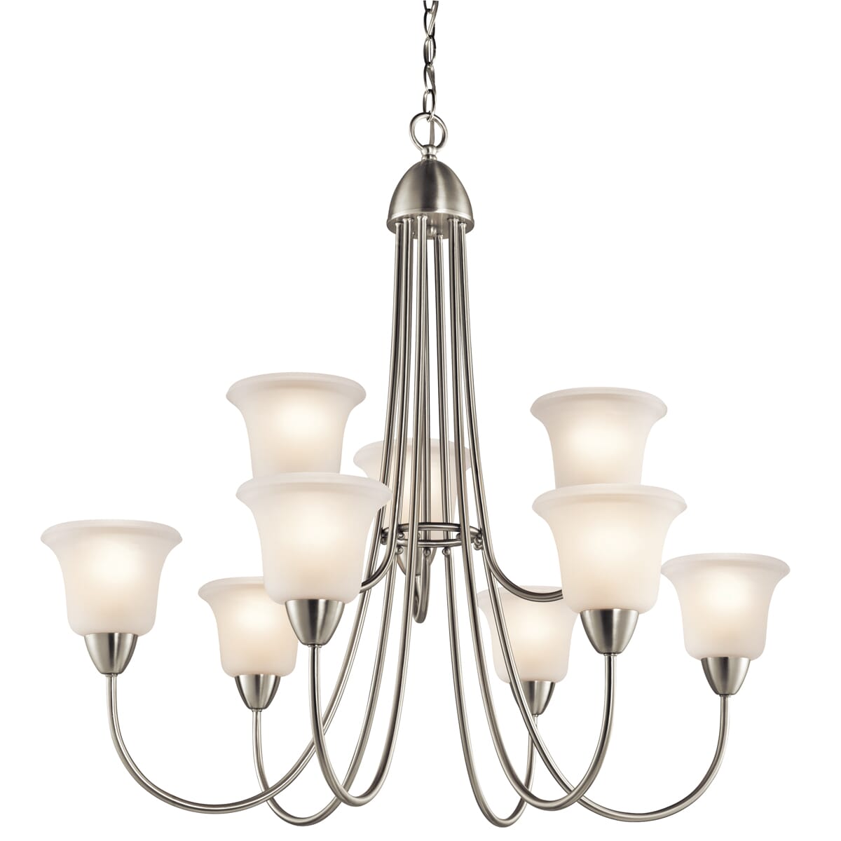 Kichler Nicholson 9-Light Chandelier in Brushed Nickel