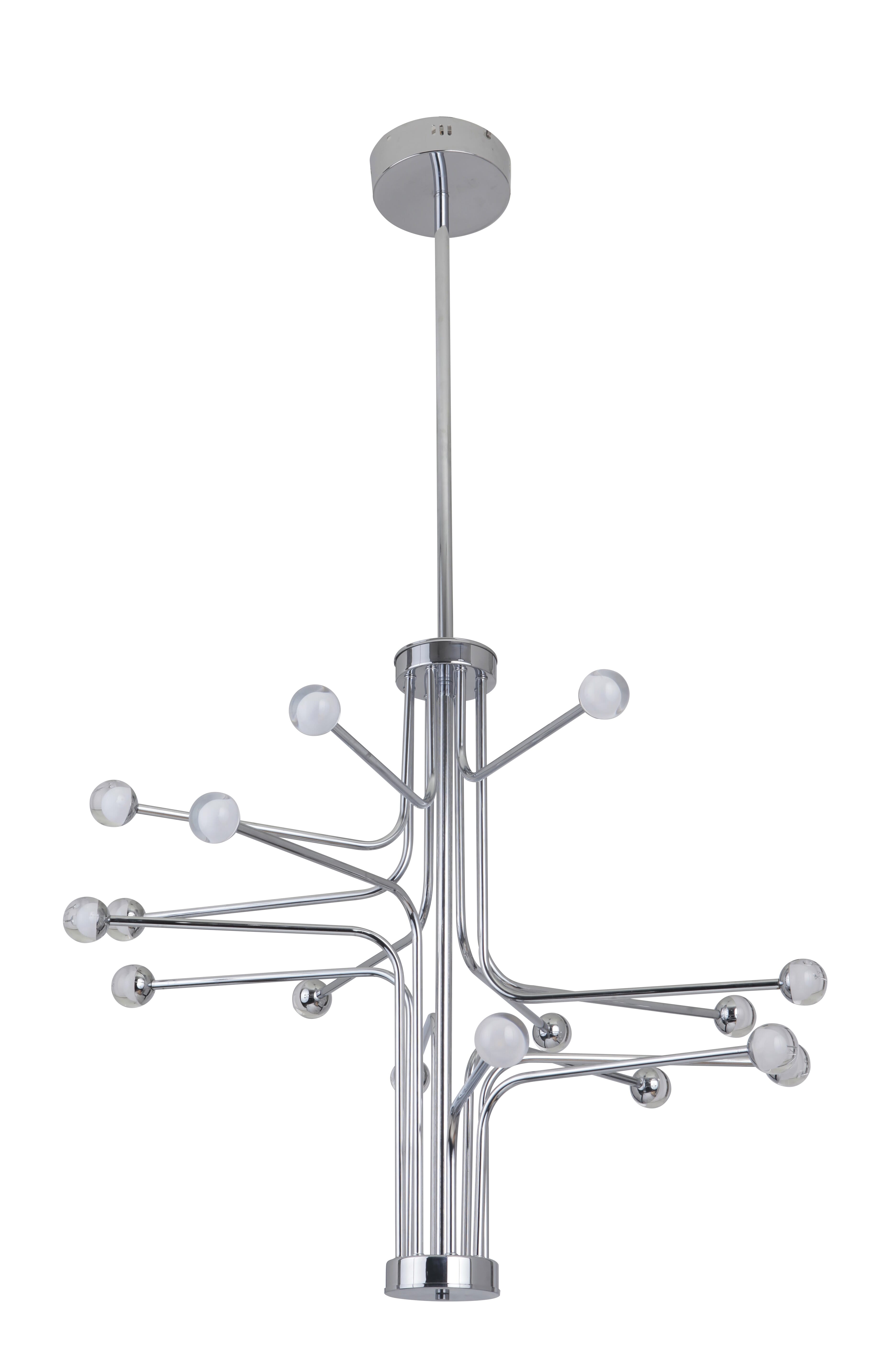 Craftmade Solis 16-Light Modern Chandelier in Chrome