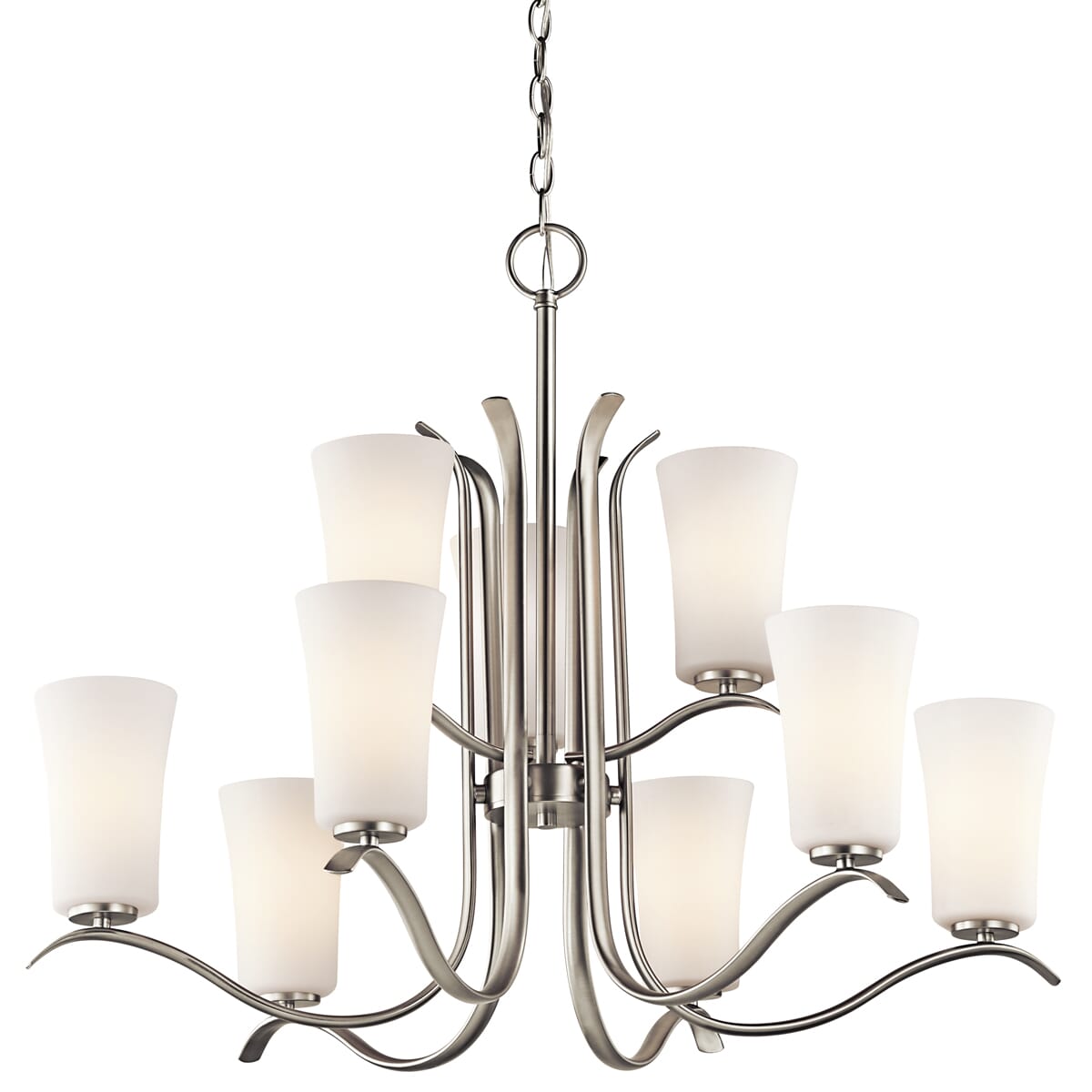 Kichler Armida 9-Light Chandelier in Brushed Nickel