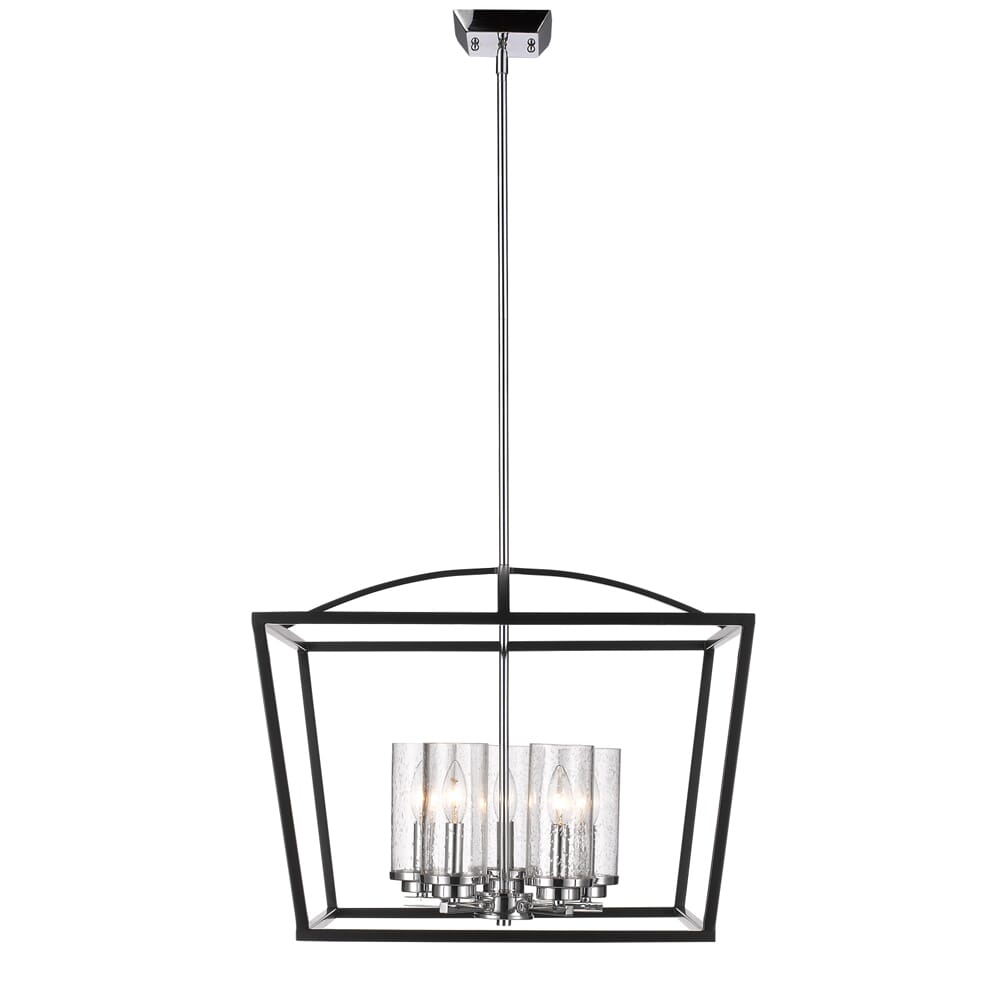 Golden Mercer 5-Light Chandelier in Black