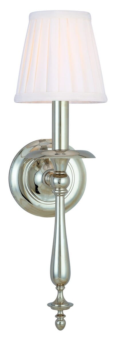 Hudson Valley Quincy 19" Wall Sconce in Polished Nickel