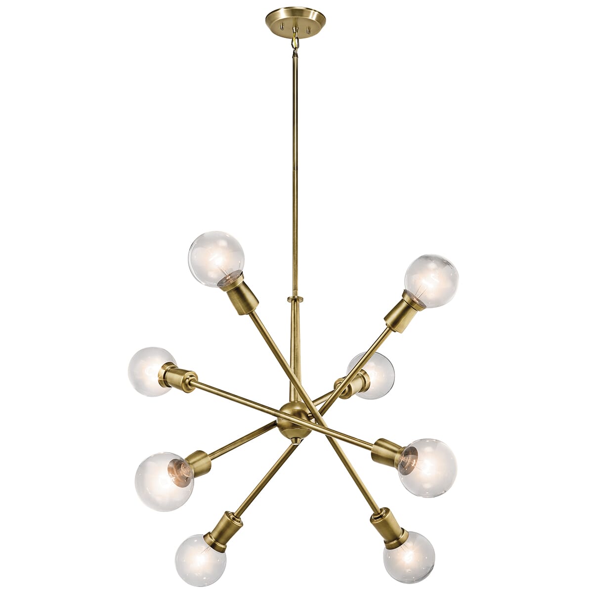 Kichler Armstrong 8-Light Chandelier in Natural Brass