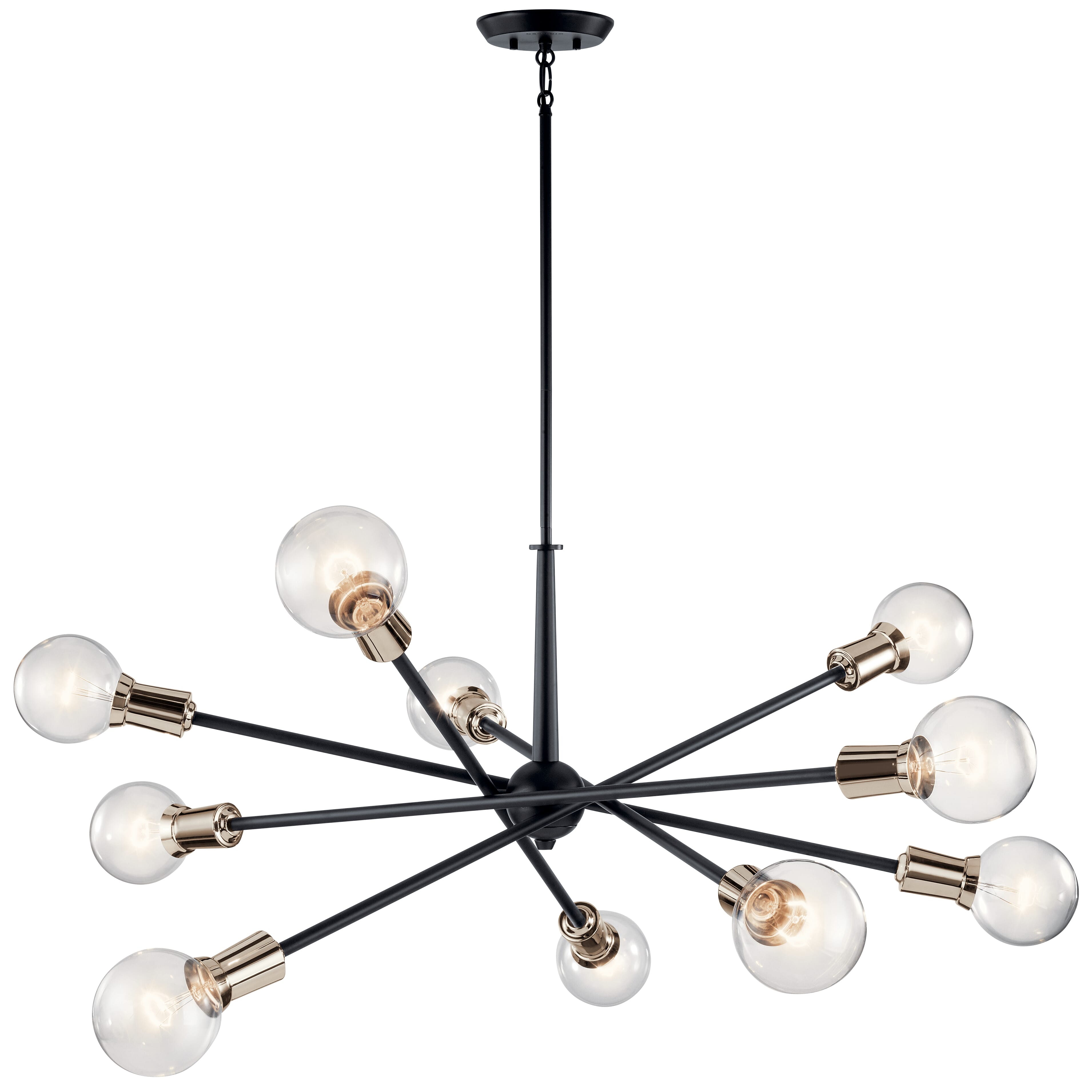 Kichler Armstrong 10-Light Chandelier in Black