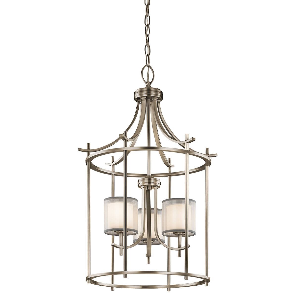 Kichler Tallie 3-Light Chandelier Foyer in Antique Pewter