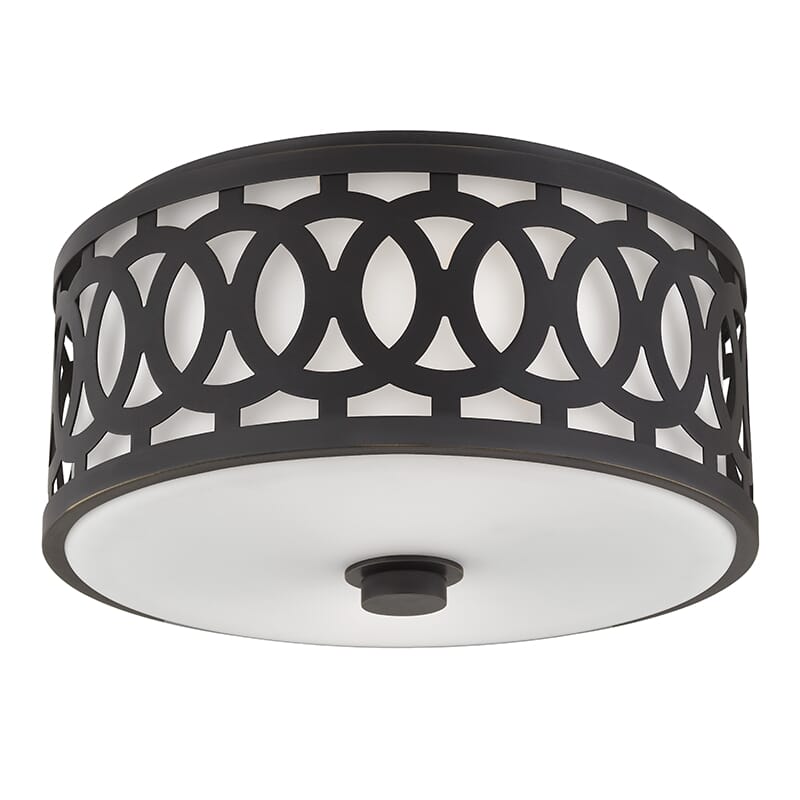 Hudson Valley Genesee 2-Light Ceiling Light in Old Bronze