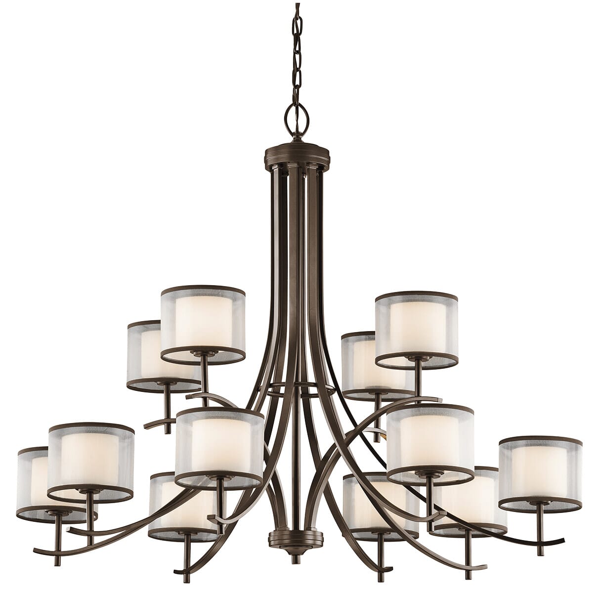 Kichler Tallie 12-Light Chandelier in Mission Bronze